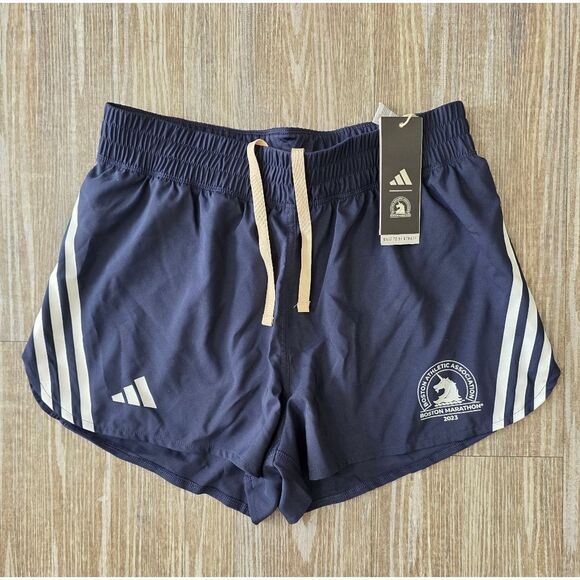 Adidas Boston Marathon 2023 Women's Running Shorts Size Small S Blue Adizero New - Picture 5 of 16